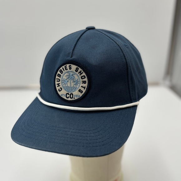 chubbies Other - Chubbies Shorts Co. Navy Blue Corded Logo Adjustable Hat Cap‎ Twill Cotton